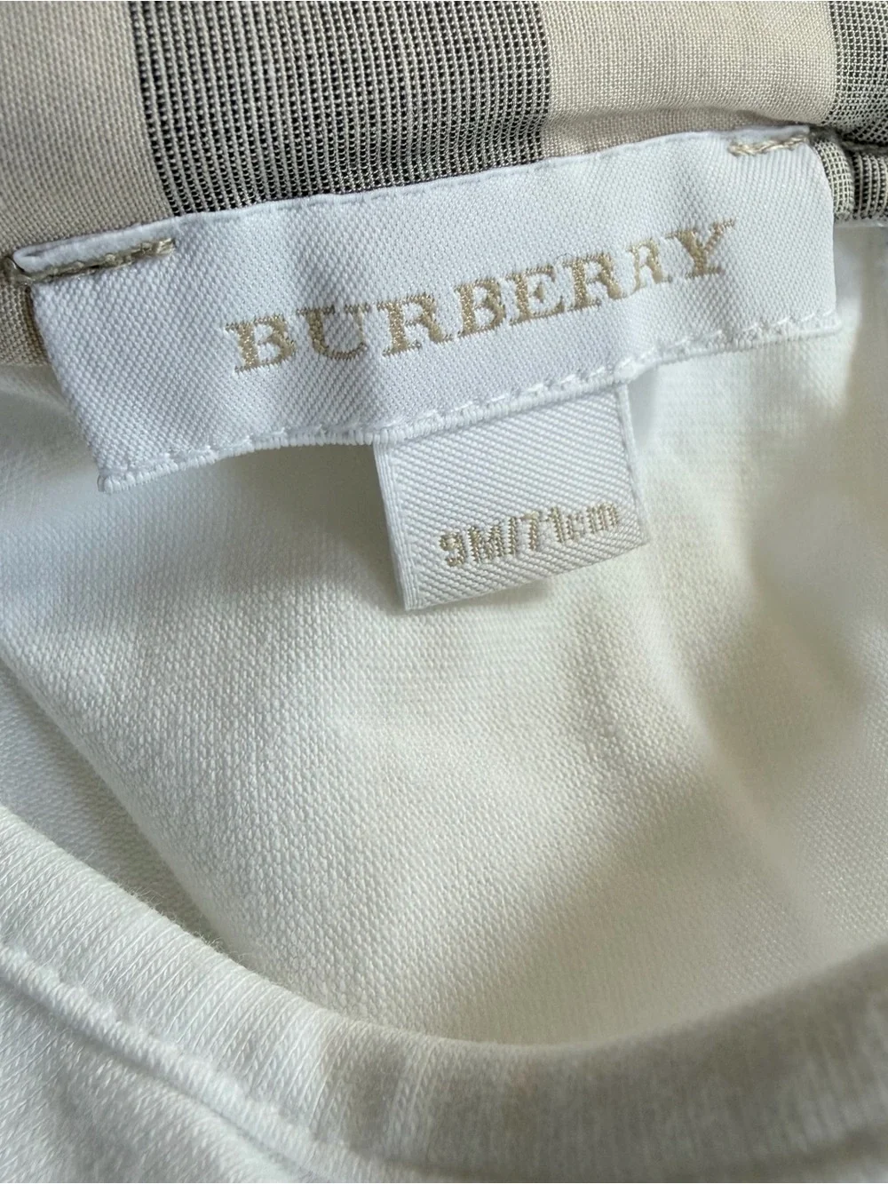 Burberry Baby Rompers Nova Check 9m Unisex Boys Girls One Piece